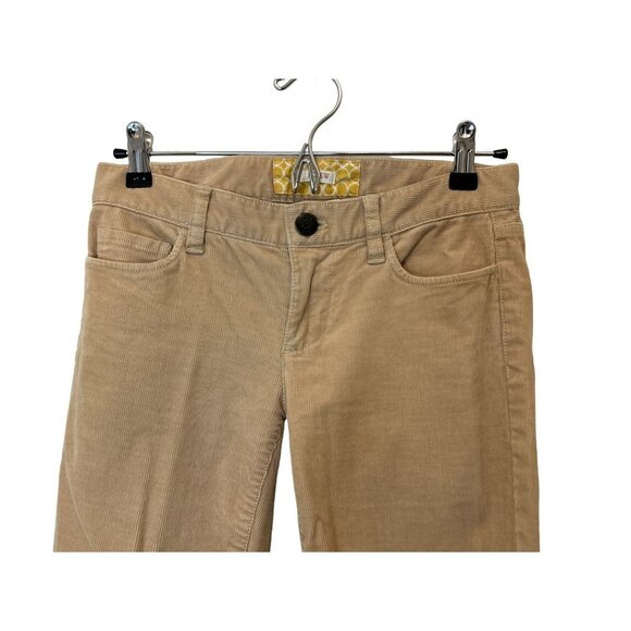 J.Crew Matchstick Beige Tan Corduroy Pants 26S - Picture 4 of 6